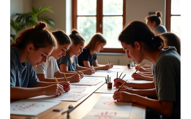 Clases de caligrafía presenciales en Madrid